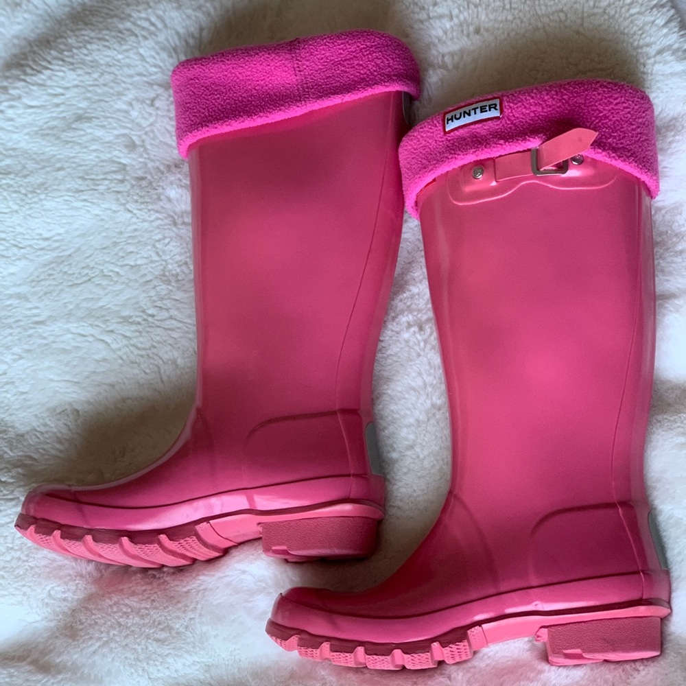 HunterTall boots with insulated Hunter socks